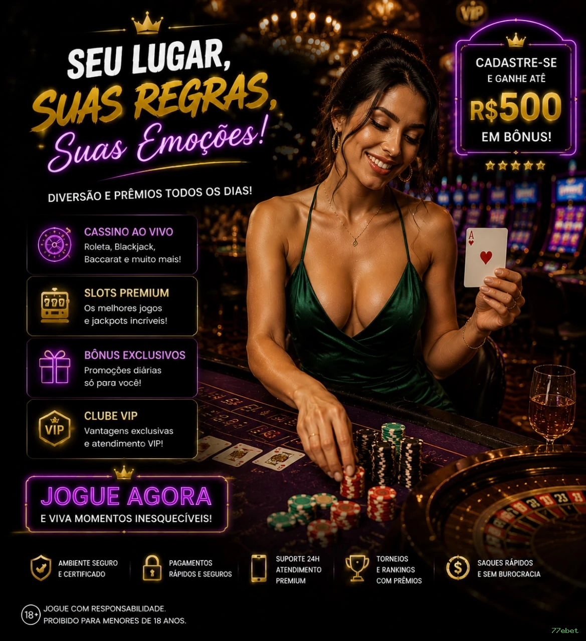 Guia rápido de apostas ao vivo na 77ebet